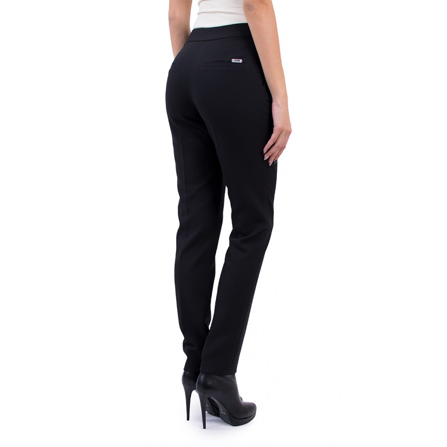 Ladies woolen black trousers N 18578 / 2019