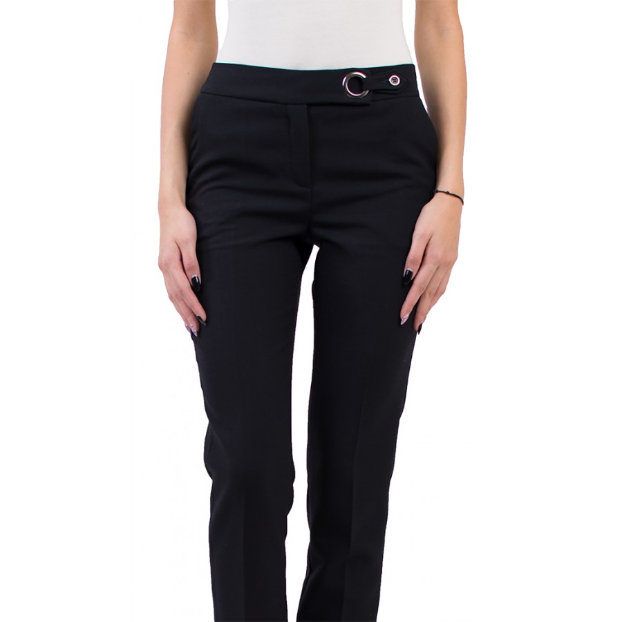 Ladies woolen black trousers N 18578 / 2019