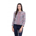 Women's Pepit Jacket with Red Blue and White Stripes 19550 / 2020