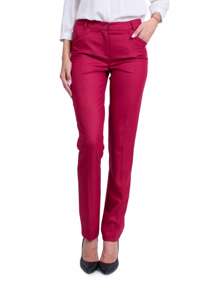 Pants in raspberry wine N 19518 / 2020