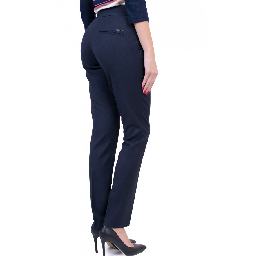 Women's formal dark blue trousers N 19561 / 2019