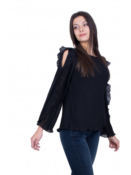 Black Women's Sole Blouse 20536 / 2021