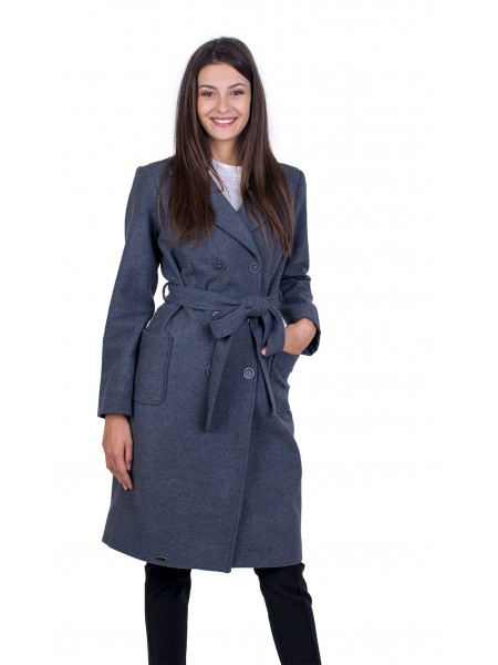 Women's Coat with Double Row Fastening 21513 / 2022