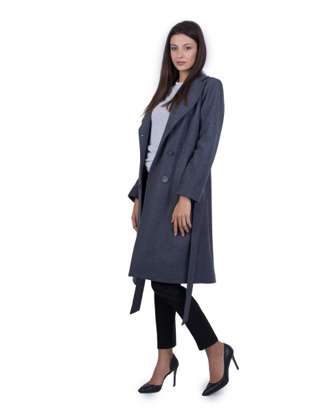 Women's Coat with Double Row Fastening 21513 / 2022