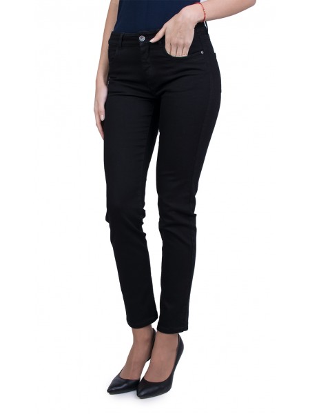 Black Women's Cotton Pants 21561 / 2022