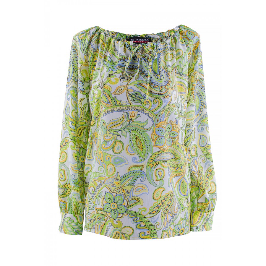 Green Women's Blouse 23144 / 2023 Green Women's Blouse 23144 / 2023