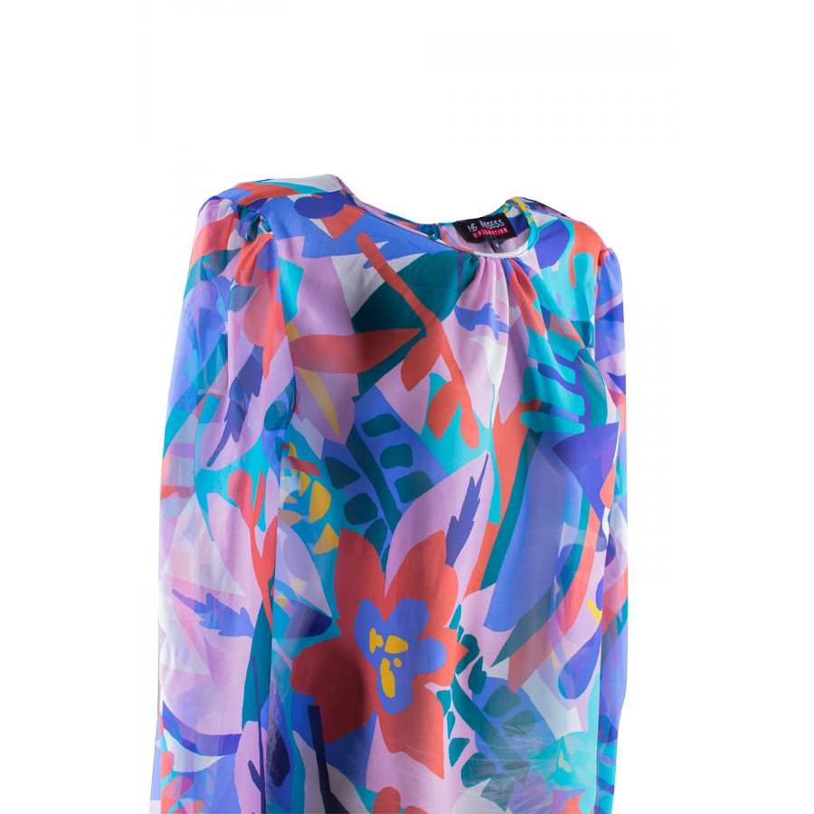 Colorful Silk Blouse 23506 / 2023