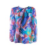 Colorful Silk Blouse 23506 / 2023