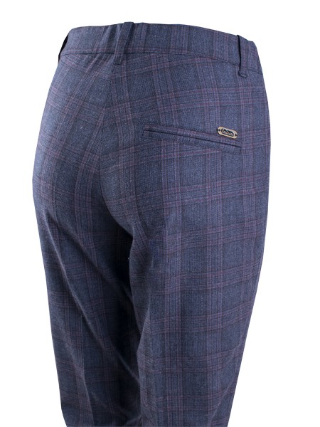 Check woolen trousers 23527 / 2023