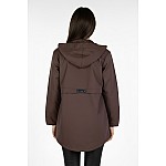 Women's Waterproof Jacket with Hood in Brown 25509 / 2025 Women's Waterproof Jacket with Hood in Brown 25509 / 2025