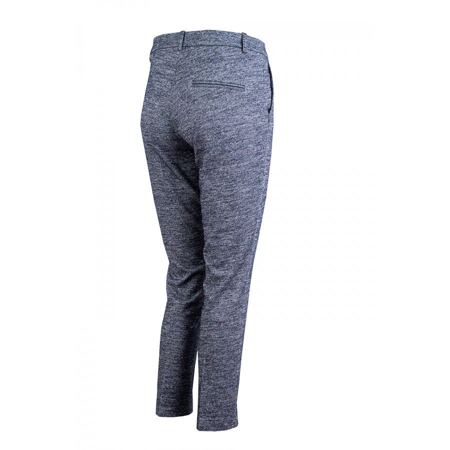 Pantaloni de lână pentru femei în culoarea gri melanj – Eleganță și confort pentru toamna-iarna 25502 / 2025 Pantaloni de lână pentru femei în culoarea gri melanj – Eleganță și confort pentru toamna-iarna 25502 / 2025