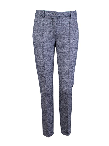 Women's Wool Trousers in Grey Melange – Elegance and Coziness for Autumn-Winter 25502 / 2025