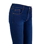 Women's Stretch Jeans with Decorative Orange Stripes 25507 / 2025