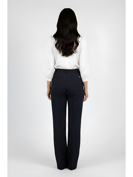 Classic Black Wide Leg Trousers 25517 - Fall/Winter 25/26 Classic Black Wide Leg Trousers 25517 - Fall/Winter 25/26