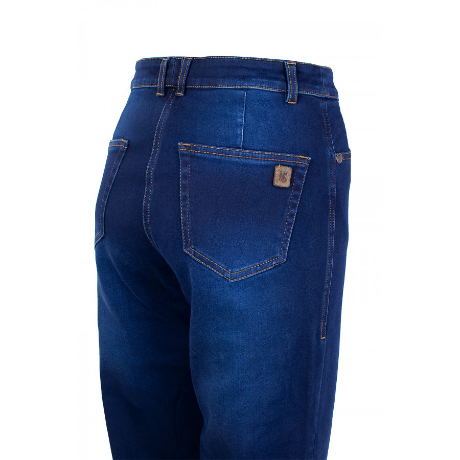 Blugi matlasați bleumarin pentru femei cu picior lat – Model Hit 25521 / 2025 Blugi matlasați bleumarin pentru femei cu picior lat – Model Hit 25521 / 2025