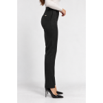 Elegant Women's Black Trousers with Stitched Crease 26501 / 2026 Elegant Women's Black Trousers with Stitched Crease 26501 / 2026