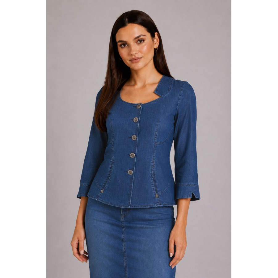 Women's Denim Spring Jacket 18129 A Women's Denim Spring Jacket 18129 A