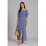 Rochie lungă din bumbac tricotată din bumbac R 18167 Rochie lungă din bumbac tricotată din bumbac R 18167