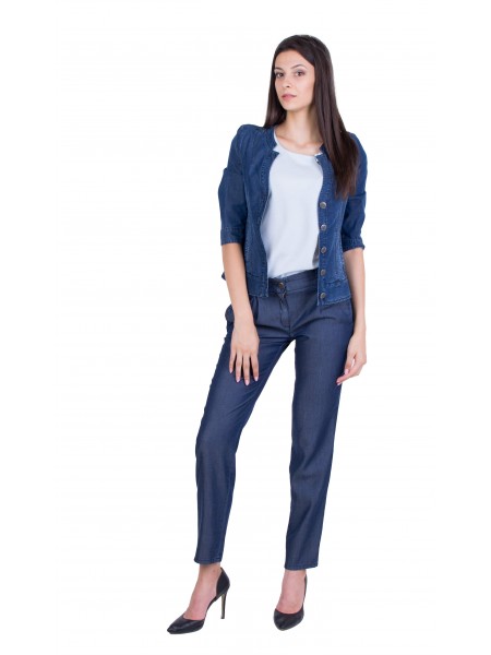 Set jacheta pentru femei cu pantaloni denim 17145 - 20203 / 2020