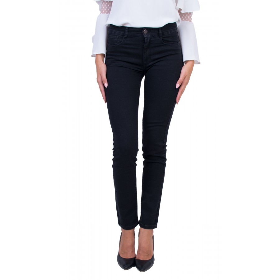 Women's black jeans black stretch fabric N 19538/2020