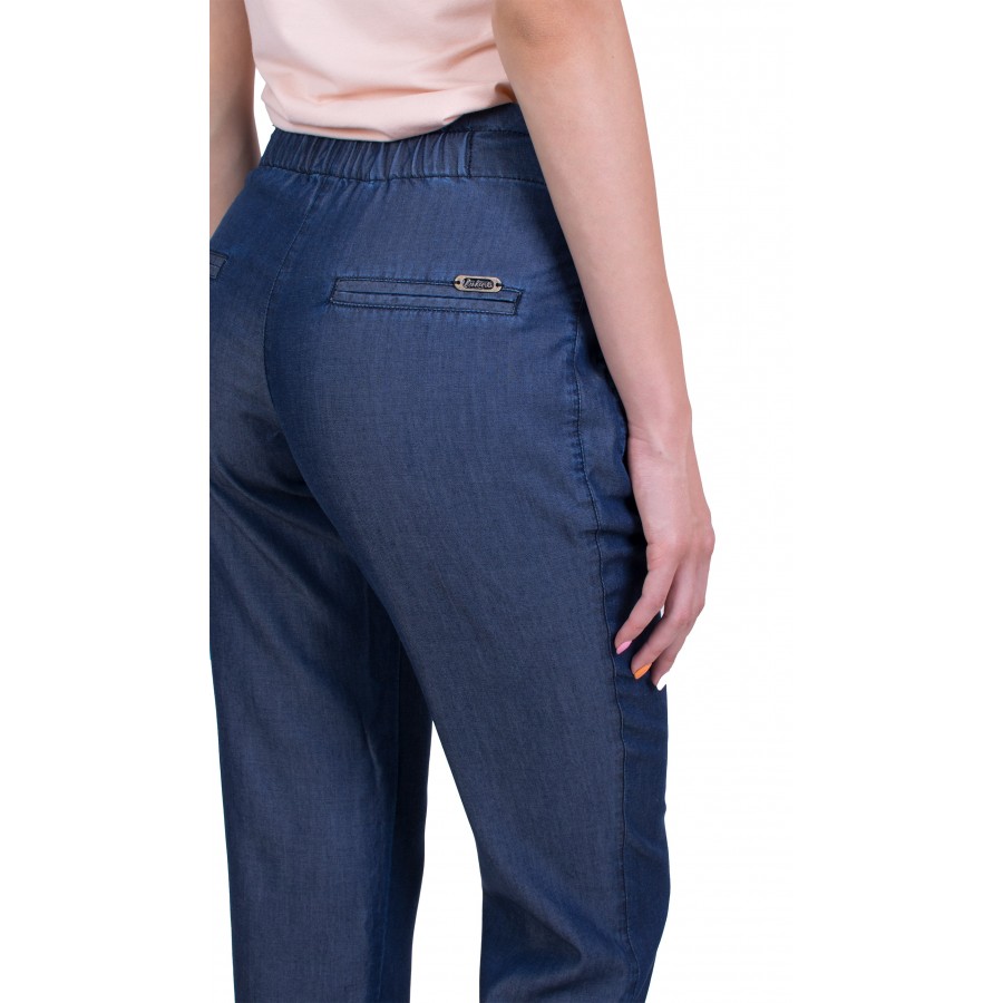 Women's Trousers from Summer Denim Fabric Tencel 20203