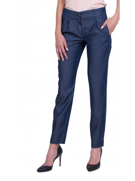 Women's Trousers from Summer Denim Fabric Tencel 20203