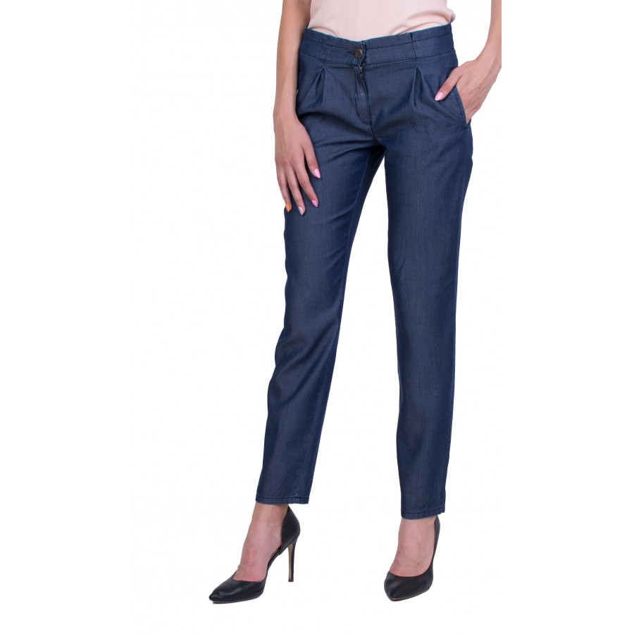 Women's Trousers from Summer Denim Fabric Tencel 20203