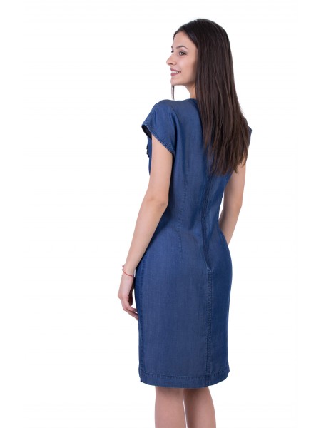 Women's Denim Dress with Free silhouette R 20186 / 2020