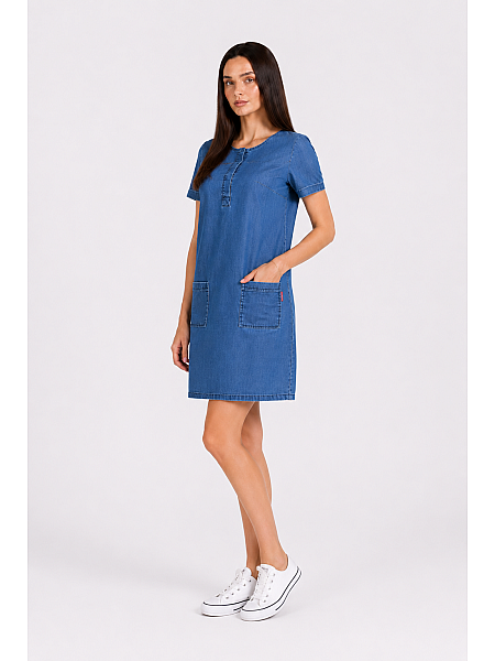 Rochie din denim pentru femei de Tencel 20280 / 2020 Rochie din denim pentru femei de Tencel 20280 / 2020