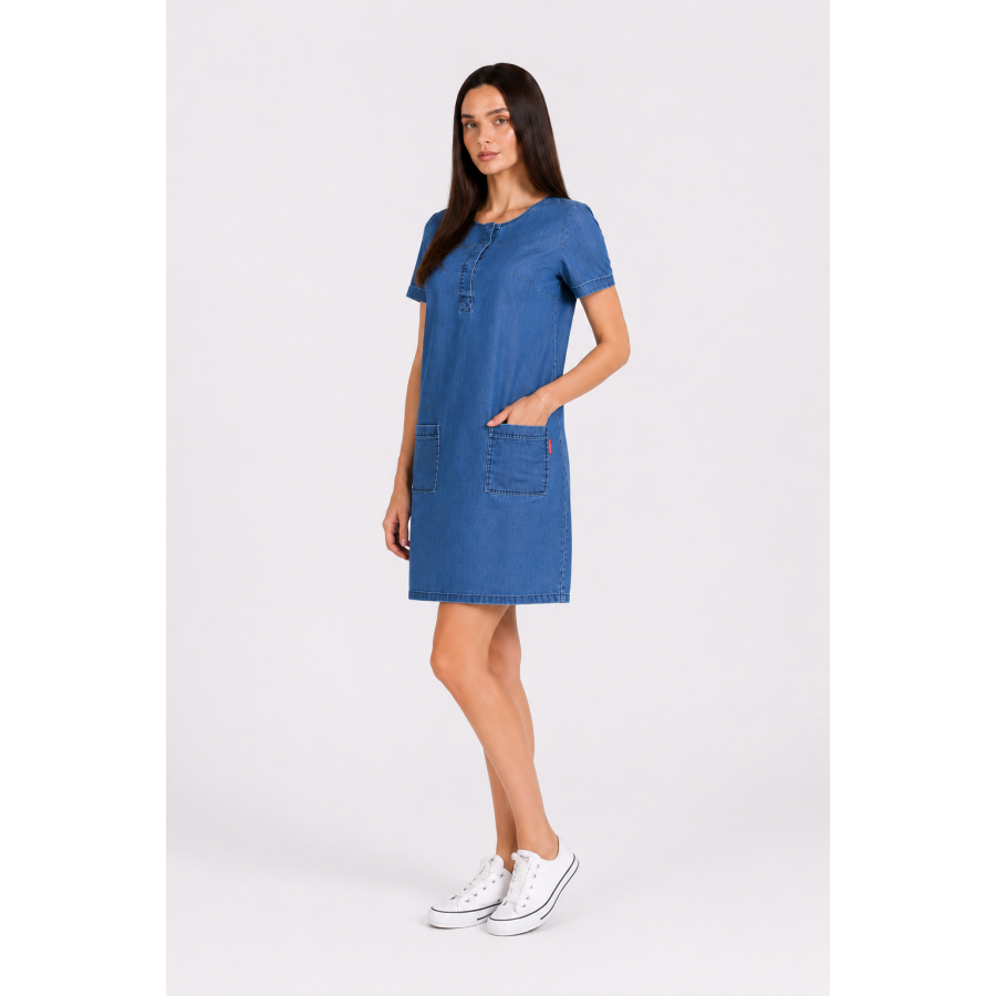 Kadın Denim Elbise by Tencel 20280 / 2020 Kadın Denim Elbise by Tencel 20280 / 2020