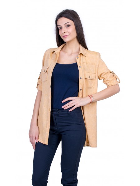 Yellow Women's Long Sleeve Shirt 21134 / 2021 Yellow Women's Long Sleeve Shirt 21134 / 2021
