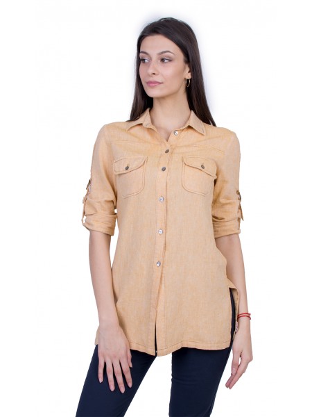 Yellow Women's Long Sleeve Shirt 21134 / 2021