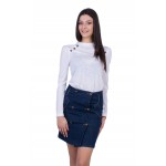 Set bluză damă cu fustă denim 20546 - 554 / 2021