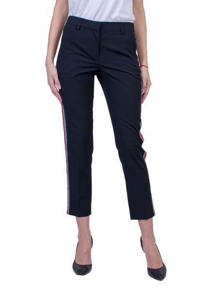 Women's Black Pants with Edging 21123 / 2021