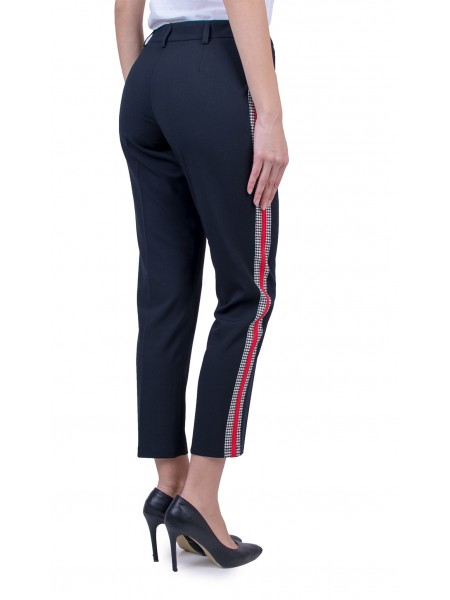 Women's Black Pants with Edging 21123 / 2021