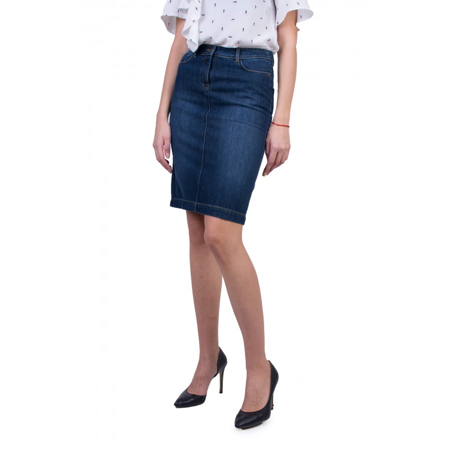 Denim Straight Skirt 20548 / 2021