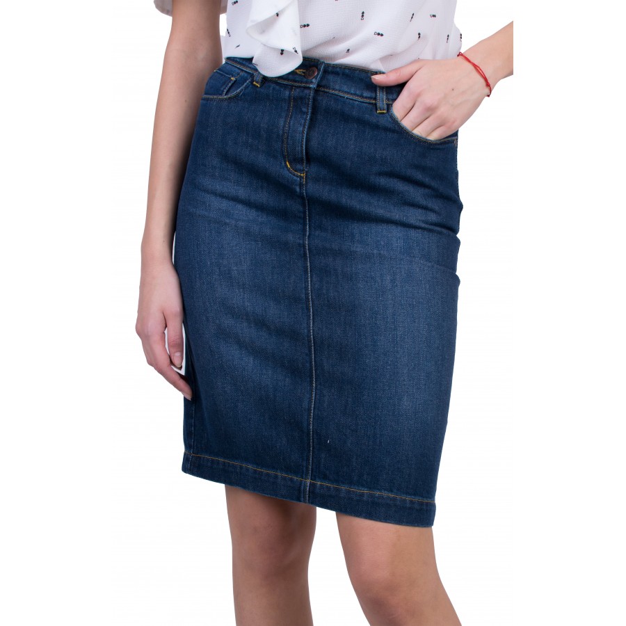 Denim Straight Skirt 20548 / 2021