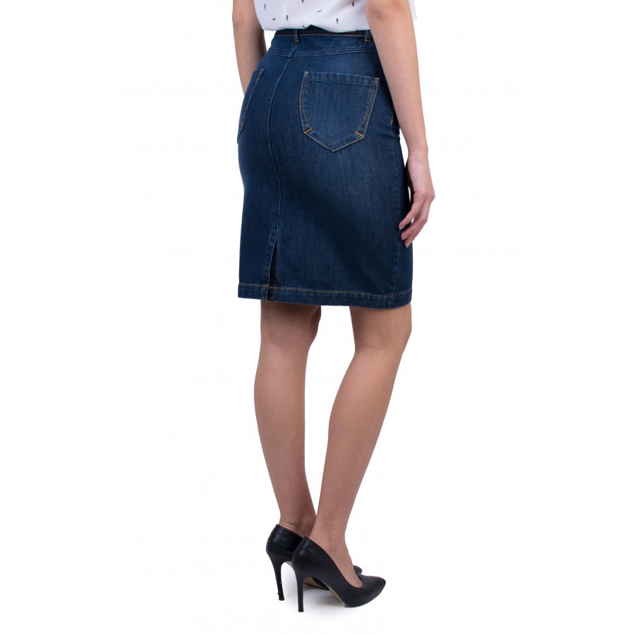 Denim Straight Skirt 20548 / 2021