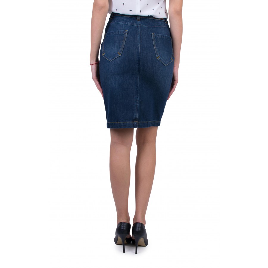 Denim Düz Etek 20548 / 2021