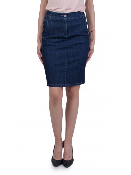 Denim Skirt Business Length 21157