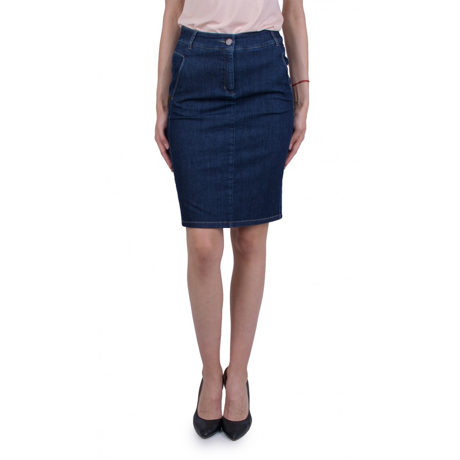 Denim Skirt Business Length 21157