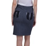Gray Denim Skirt Business Length 21503