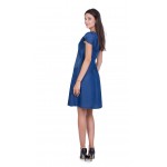 Blue ladies' denim jeans dress R17169