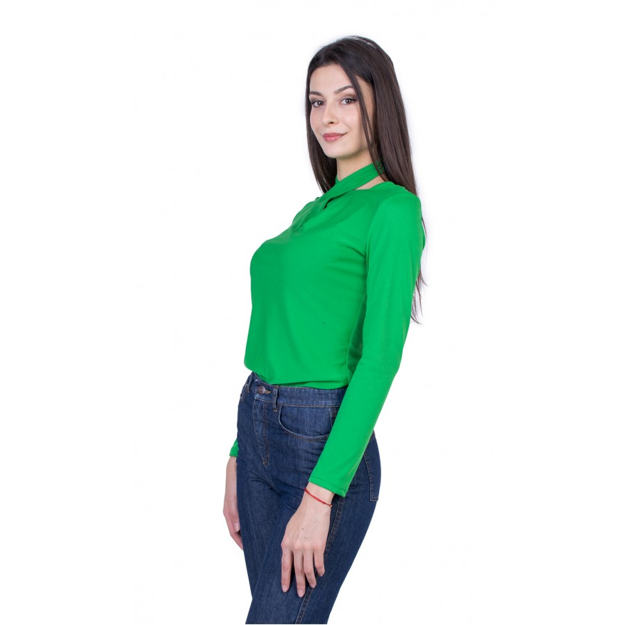 Bluză de damă cu mâneci lungi 22118 / 2022 Bluză de damă cu mâneci lungi 22118 / 2022