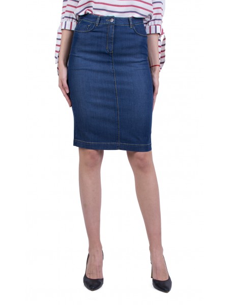 Summer Straight Denim Skirt 22140 / 2022