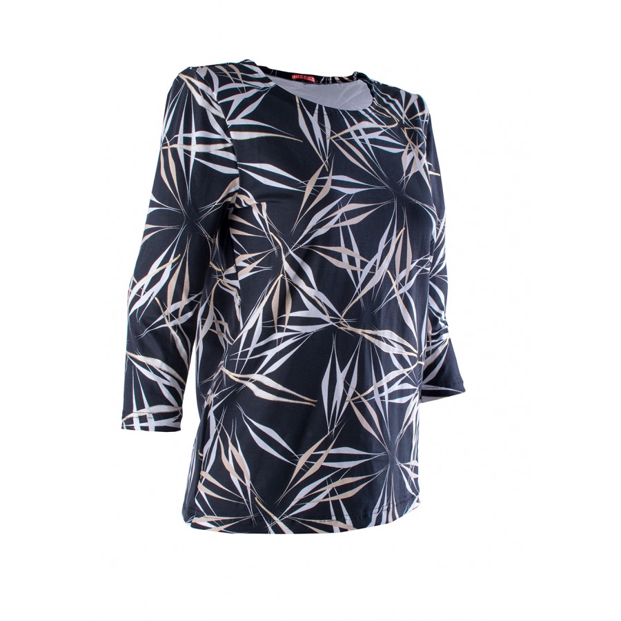 Black Knitted Blouse 23116 / 2023 Black Knitted Blouse 23116 / 2023
