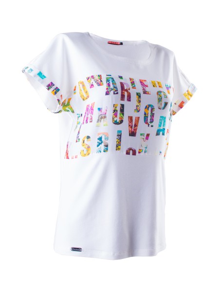 Women's White T-Shirt 23118 / 2023