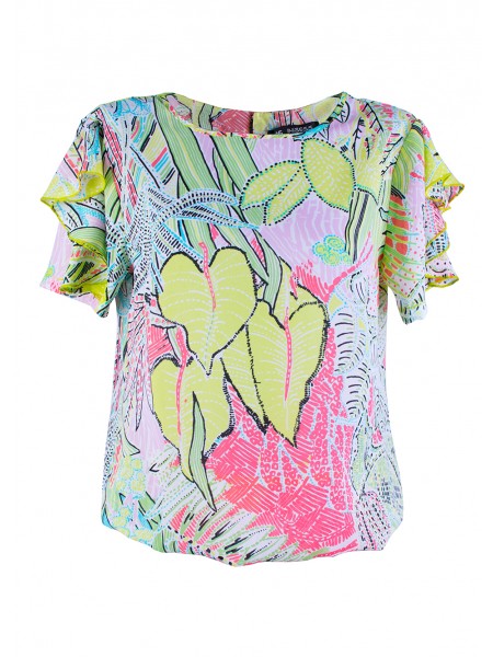 Women's Multicolored Blouse 23121 / 2023