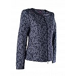 Women's Jacket with Leather Details 23111 / 2023 Women's Jacket with Leather Details 23111 / 2023