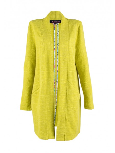 Women's Cardigan in Bright Yellow 23123 / 2023